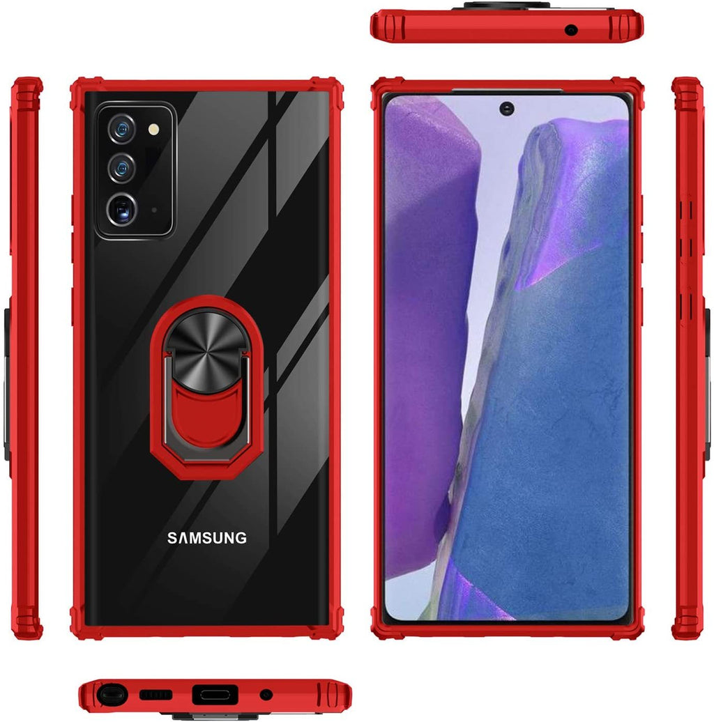 Samsung Note 20 Rugged Tough Case Shockproof Hybrid Cover RED