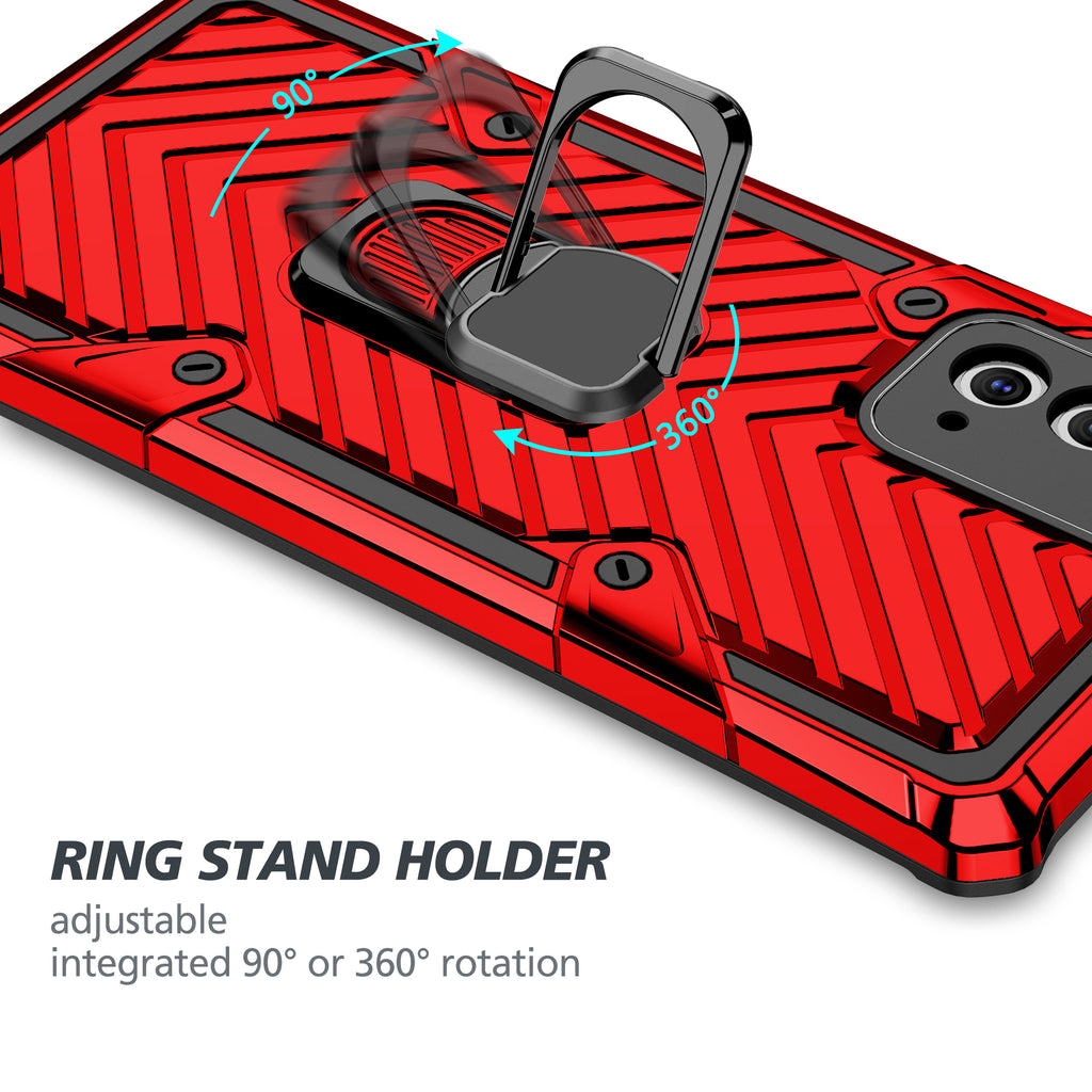 Samsung Galaxy Note 20 Rugged Tough Case Shockproof Hybrid Cover RED