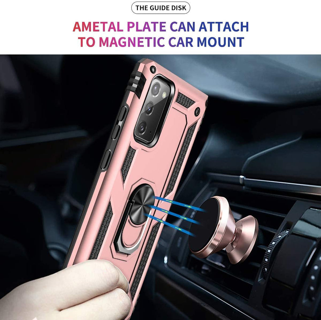 Samsung Galaxy Note 20 Rugged Tough Case Shockproof Hybrid Cover PINK