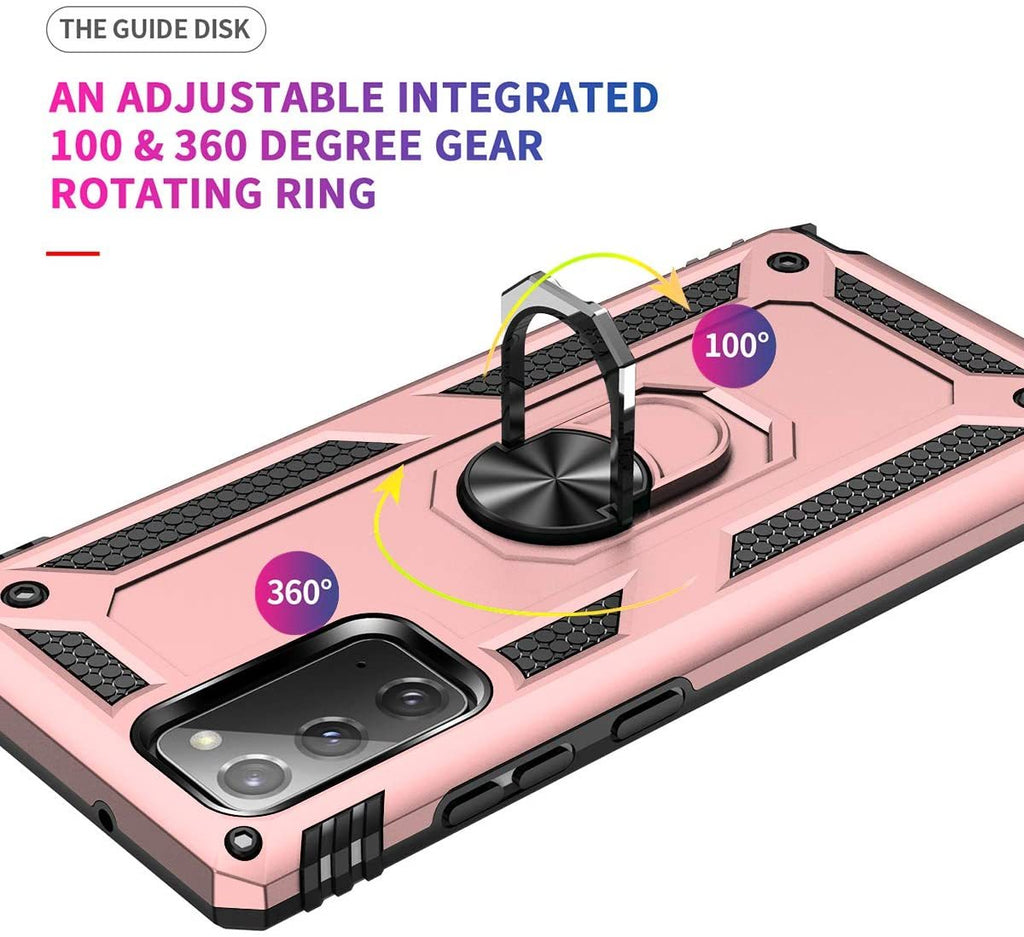 Samsung Galaxy Note 20 Rugged Tough Case Shockproof Hybrid Cover PINK