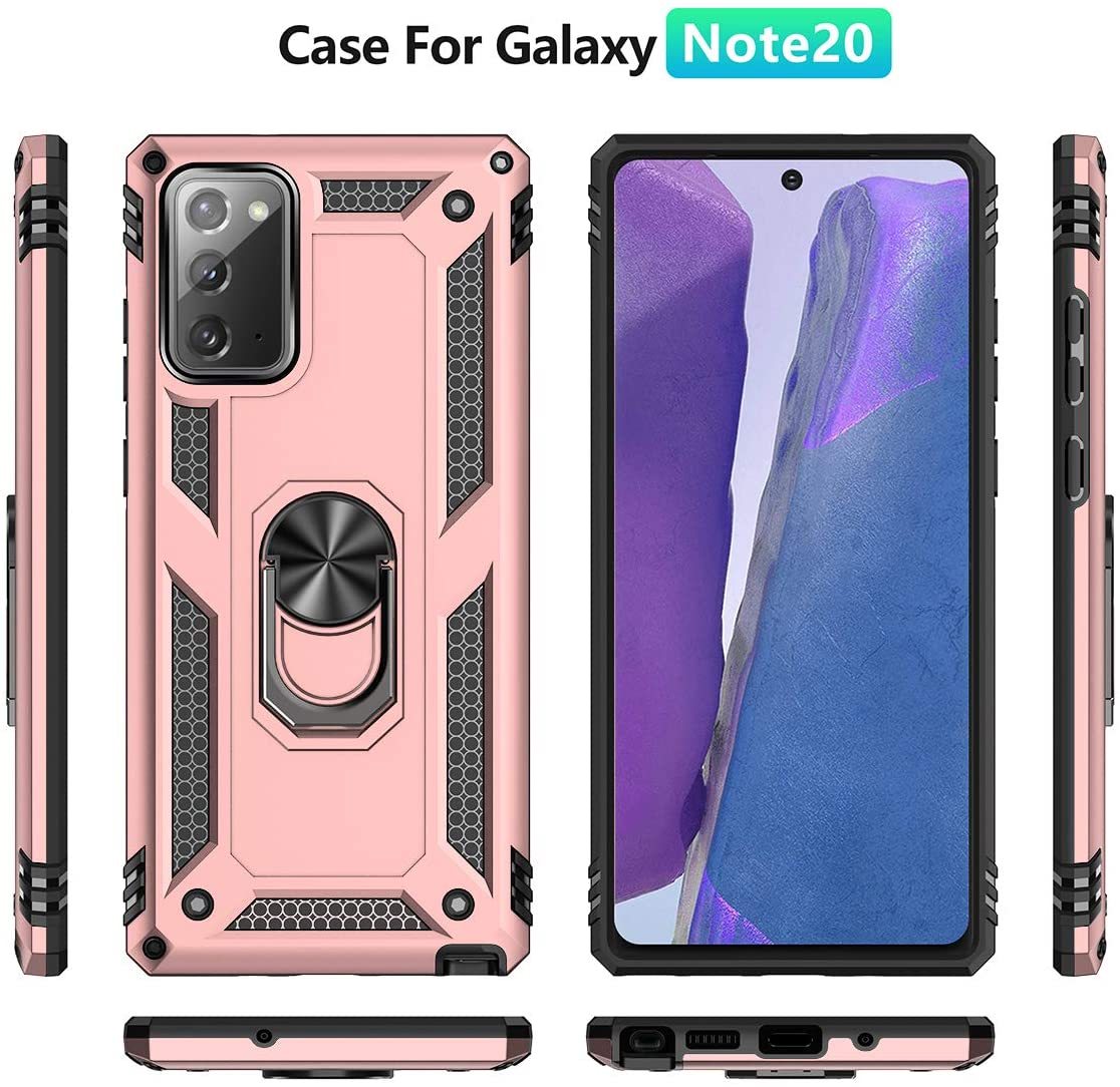 Samsung Galaxy Note 20 Rugged Tough Case Shockproof Hybrid Cover PINK