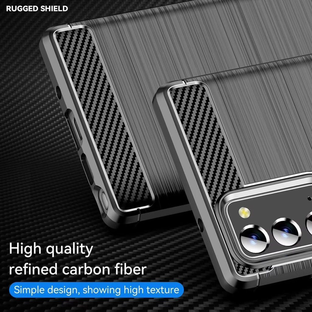 Samsung Galaxy Note 20 Slim Fit Case Tough Gel TPU Rubber Cover BLACK