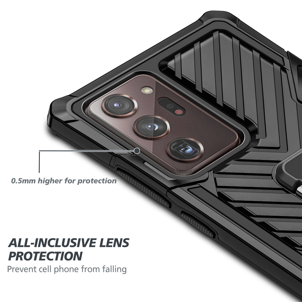 Samsung Galaxy Note 20 Ultra Rugged Tough Case Shockproof Hybrid Cover BLACK