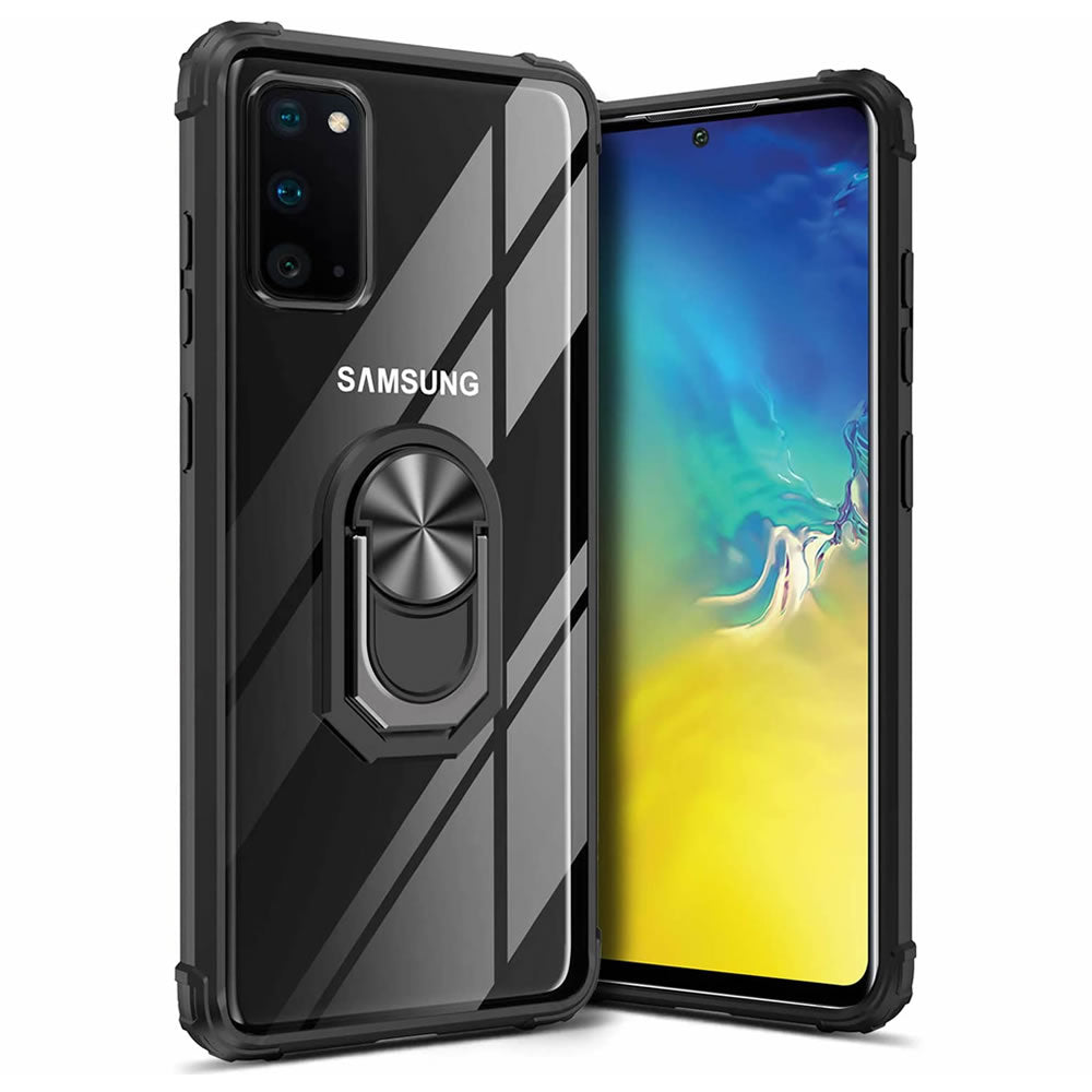 Samsung S20 Plus Rugged Tough Case Shockproof Hybrid Cover BLACK
