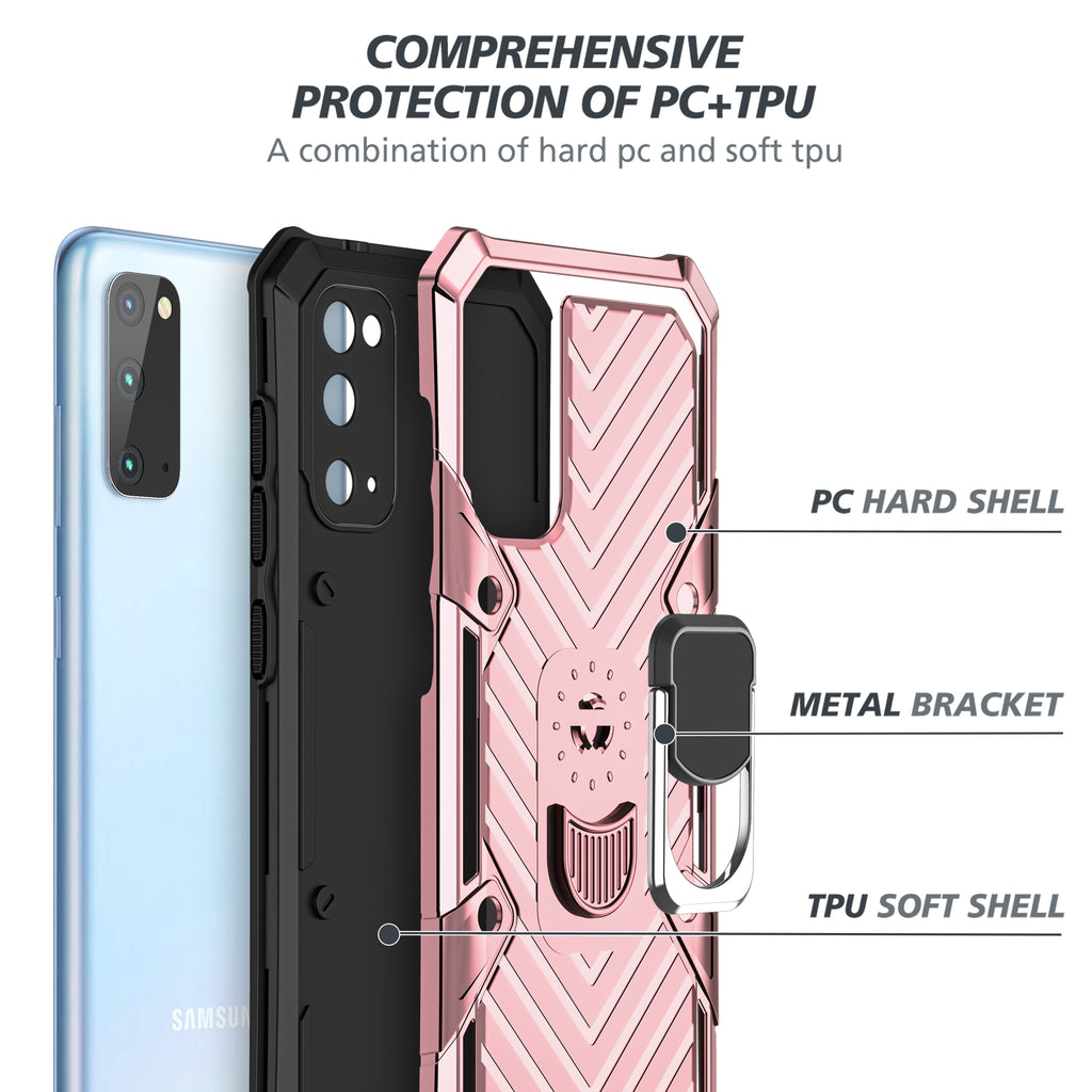 Samsung Galaxy S20 Plus Rugged Tough Case Shockproof Hybrid Cover PINK