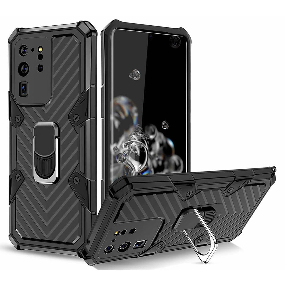 Samsung Galaxy S20 Ultra Rugged Tough Case Shockproof Hybrid Cover Black