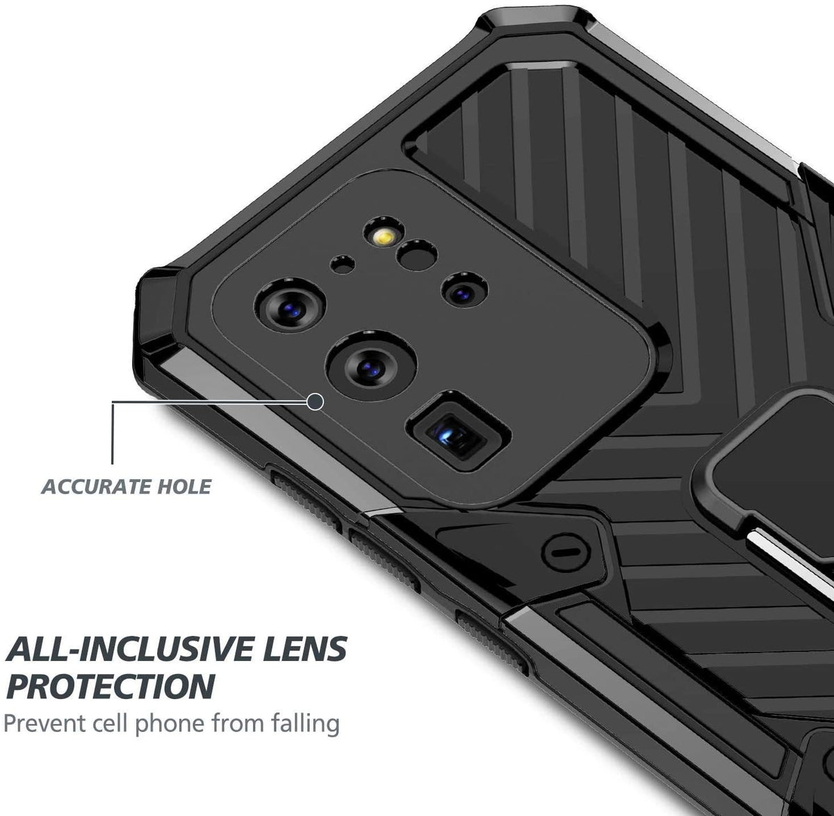 Samsung Galaxy S20 Ultra Rugged Tough Case Shockproof Hybrid Cover Black