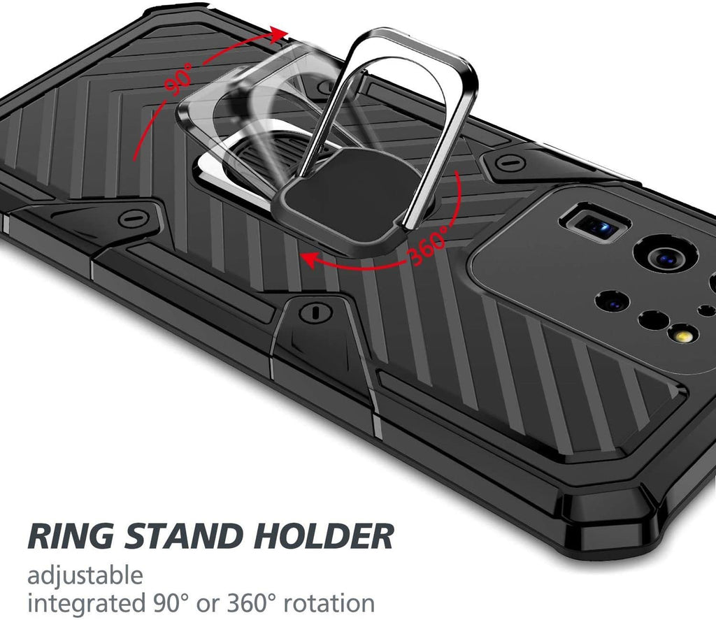 Samsung Galaxy S20 Ultra Rugged Tough Case Shockproof Hybrid Cover Black