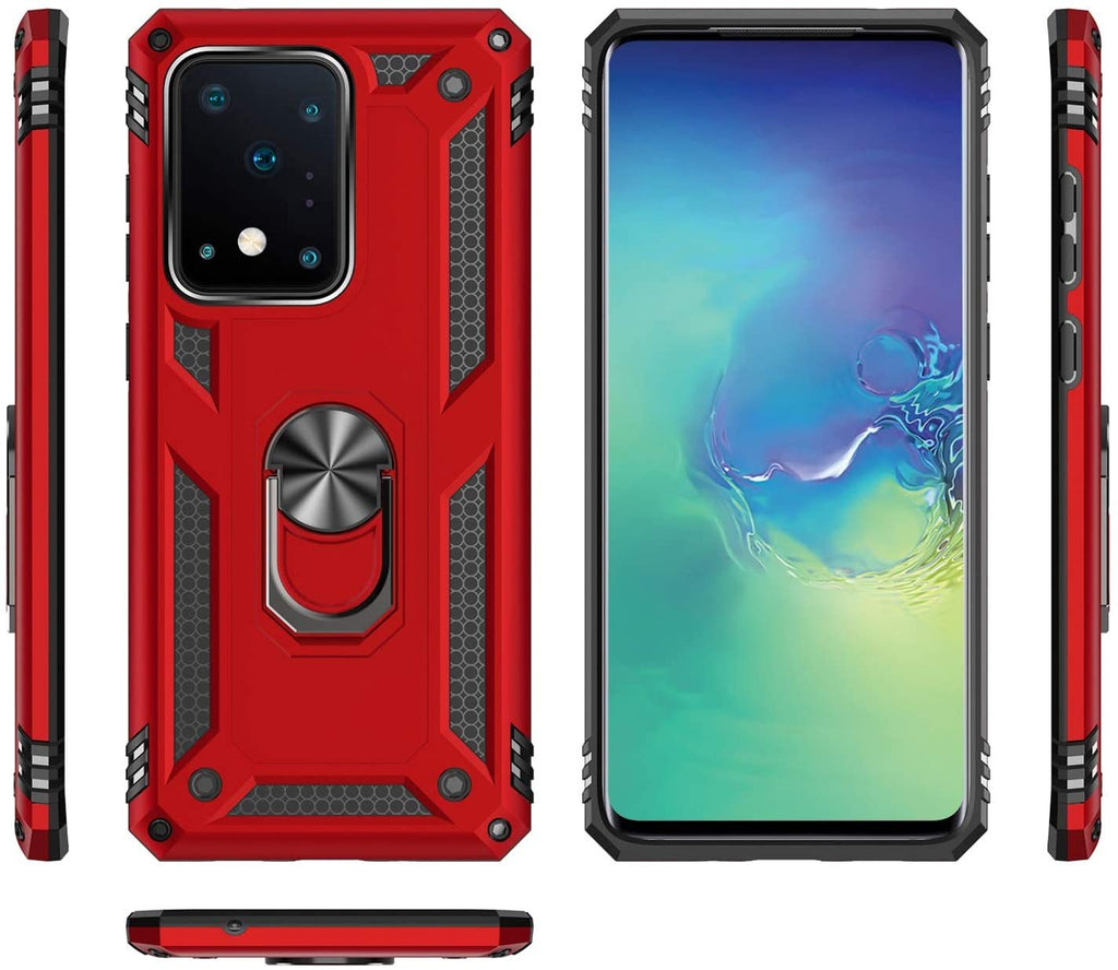 Samsung Galaxy S20 Ultra Rugged Tough Case Shockproof Hybrid Cover RED