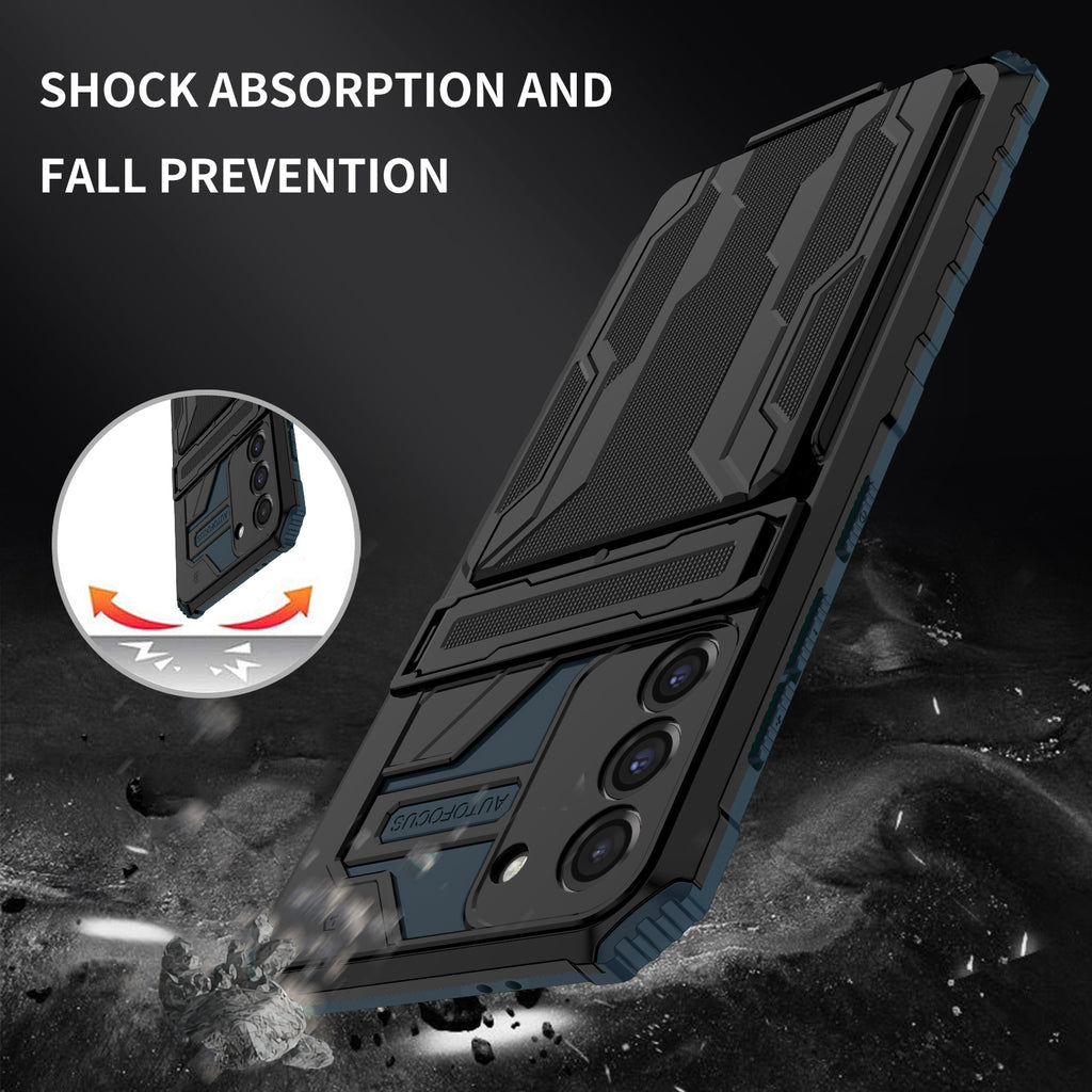 Samsung S21 Plus Heavy Duty Kickstand Case Shockproof Card Holder GREEN