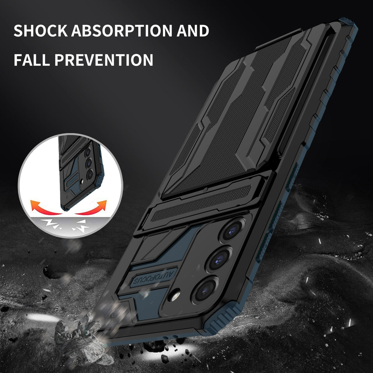 Samsung S21 Plus Heavy Duty Kickstand Case Shockproof Card Holder GREEN