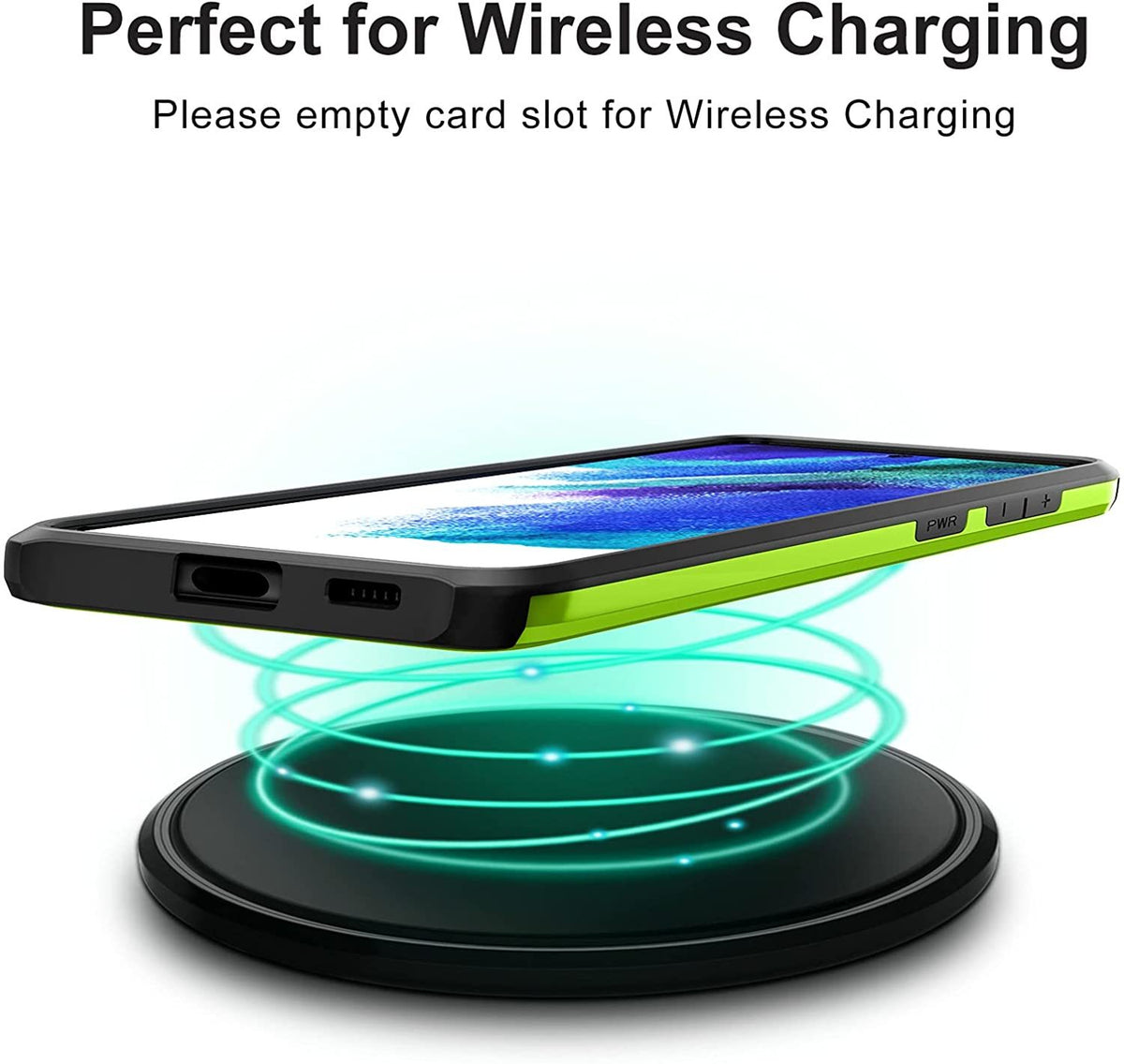Samsung Galaxy S22 Shockproof Wallet Case Card Cover GREEN