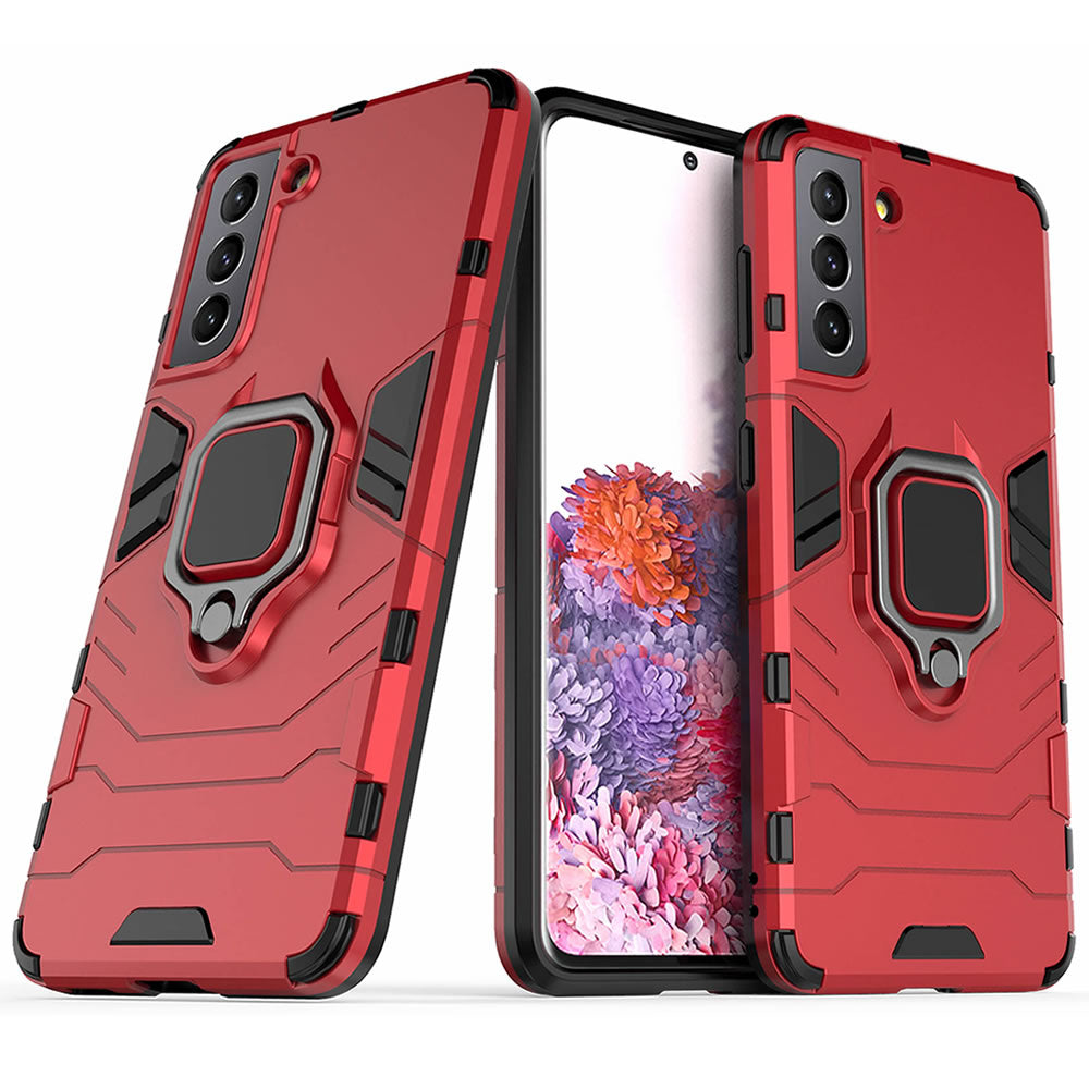 Samsung Galaxy S21 Plus Rugged Tough Case Shockproof Hybrid Cover RED