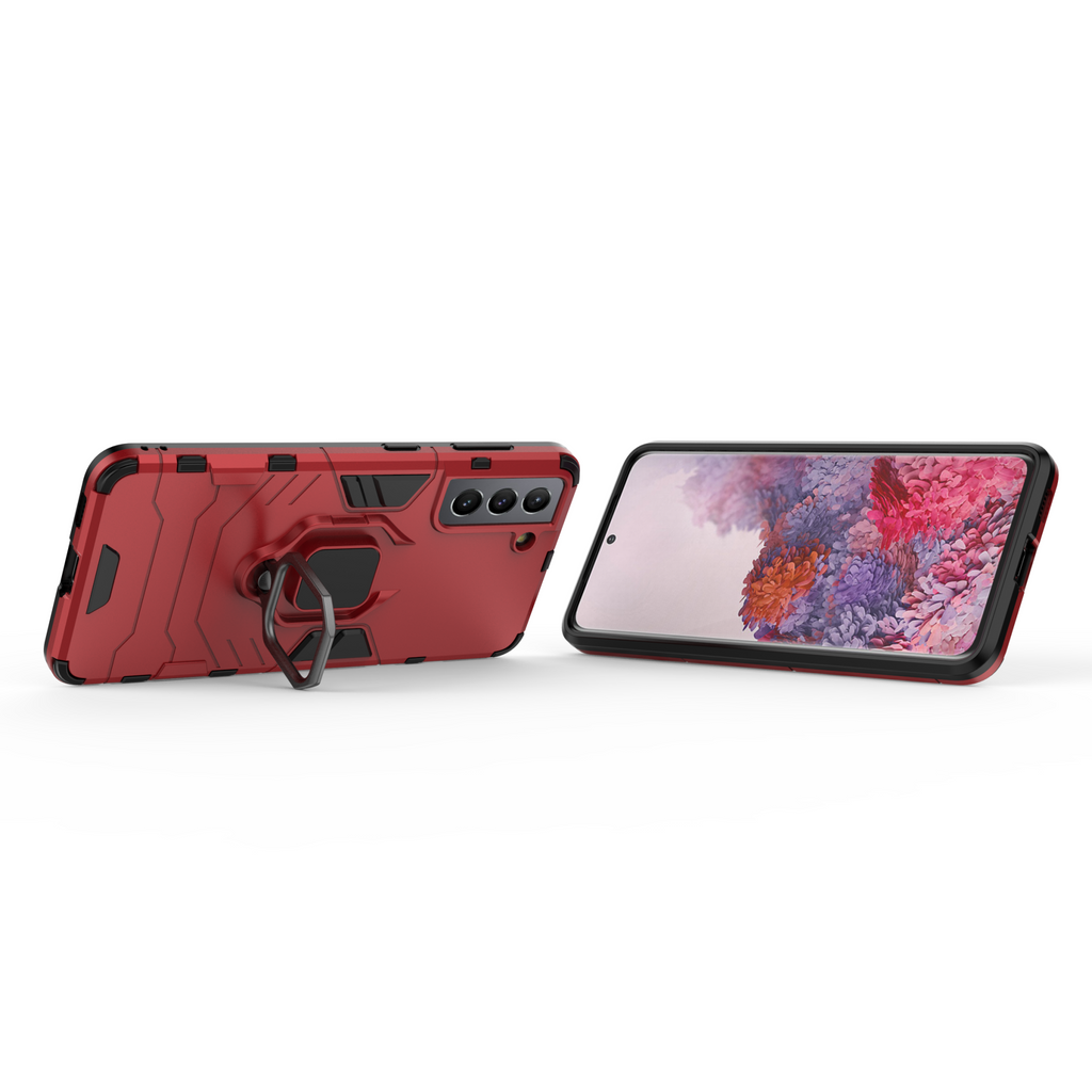 Samsung Galaxy S21 Plus Rugged Tough Case Shockproof Hybrid Cover RED