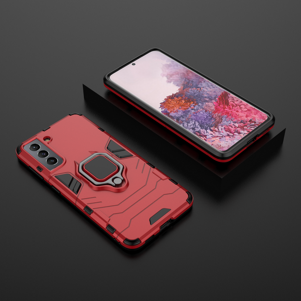 Samsung Galaxy S21 Plus Rugged Tough Case Shockproof Hybrid Cover RED