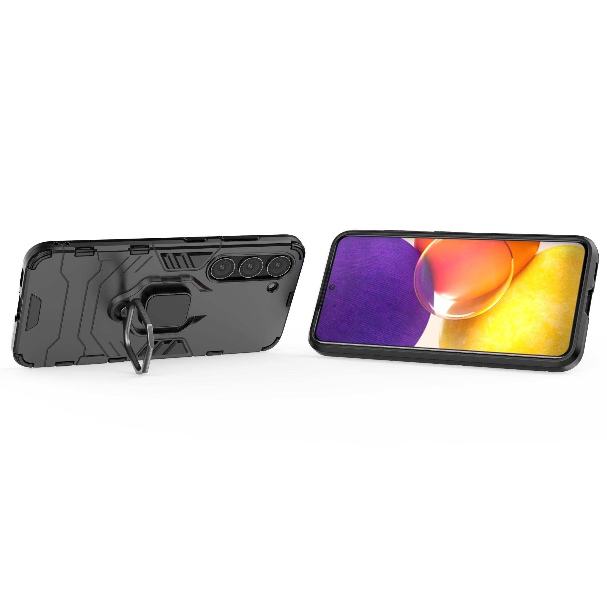 Samsung Galaxy S23 Plus Rugged Tough Case Shockproof Hybrid Cover BLACK