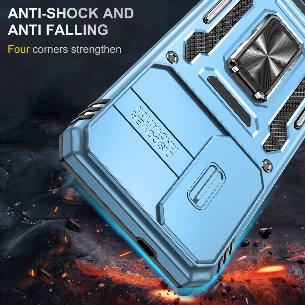 Samsung S25 Plus Case Shockproof Kickstand Hybrid Cover LIGHT BLUE