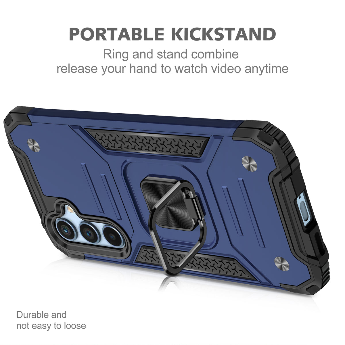 Samsung Galaxy S23 FE Rugged Tough Case Shockproof Hybrid Cover BLUE