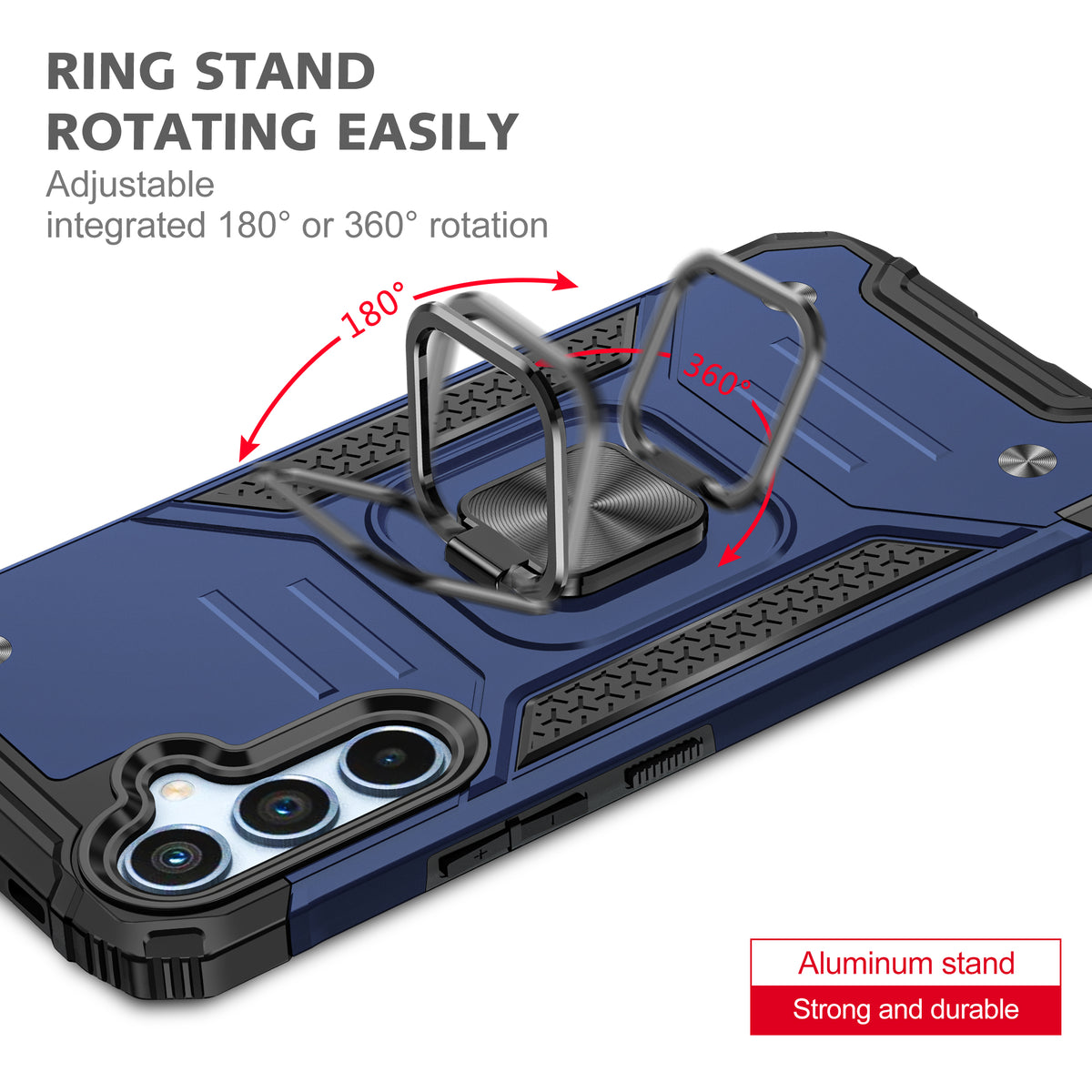 Samsung Galaxy S23 FE Rugged Tough Case Shockproof Hybrid Cover BLUE