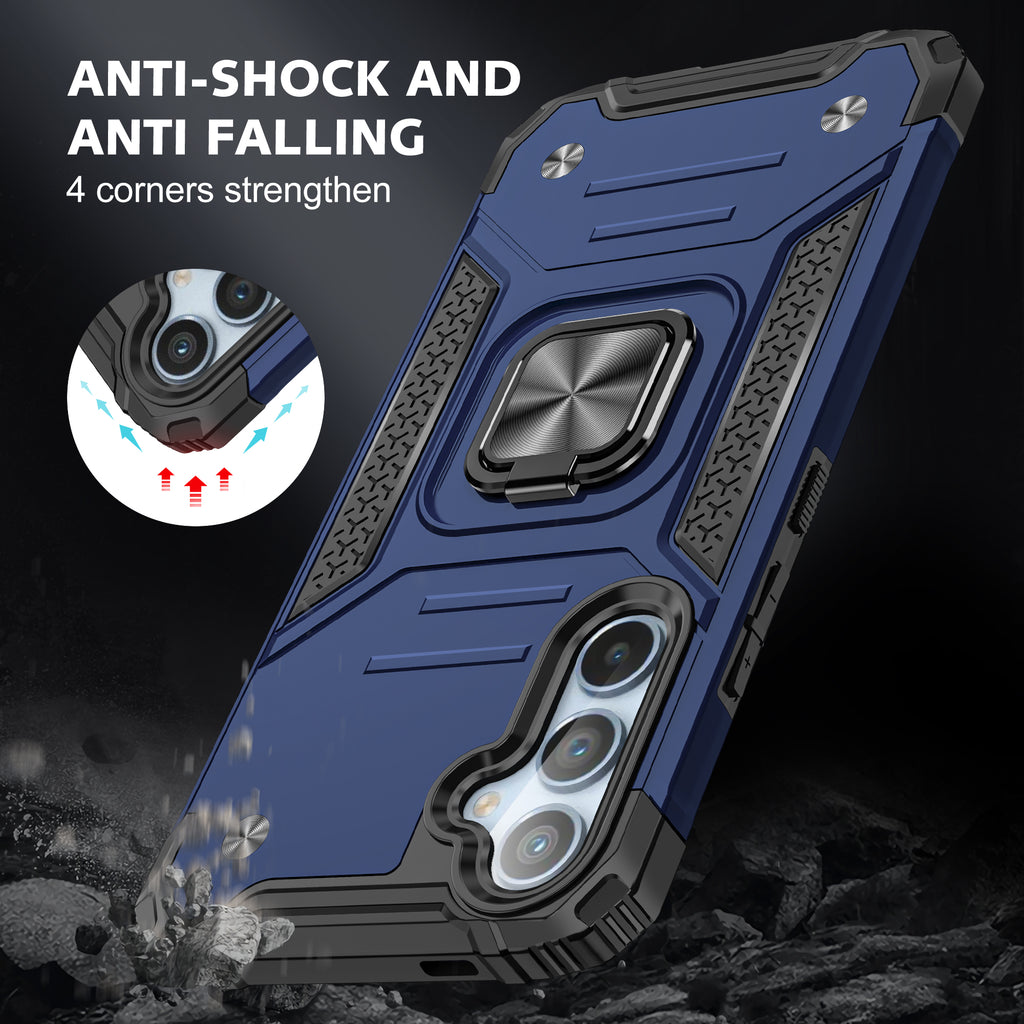 Samsung Galaxy S23 FE Rugged Tough Case Shockproof Hybrid Cover BLUE