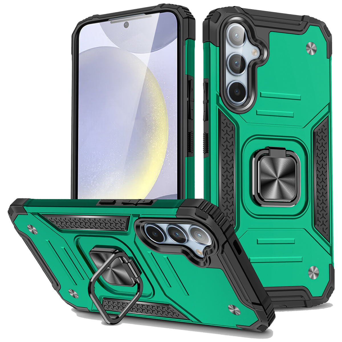 Samsung Galaxy S24 Plus Rugged Tough Case Shockproof Hybrid Cover DARK GREEN