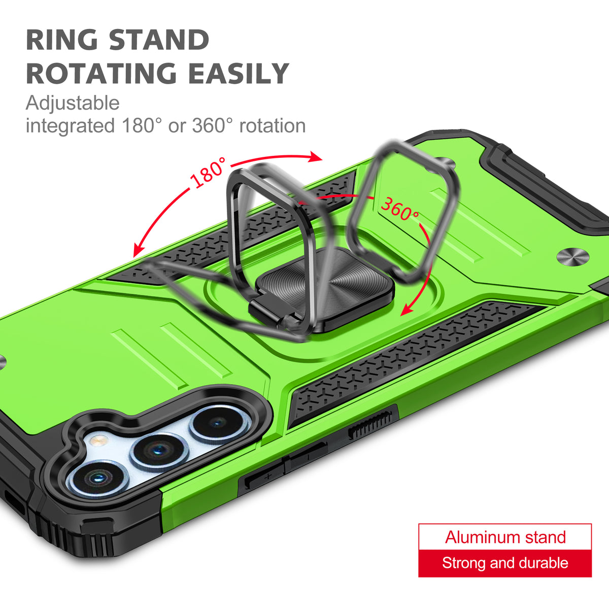Samsung Galaxy S24 FE Rugged Tough Case Shockproof Hybrid Cover LIGHT GREEN