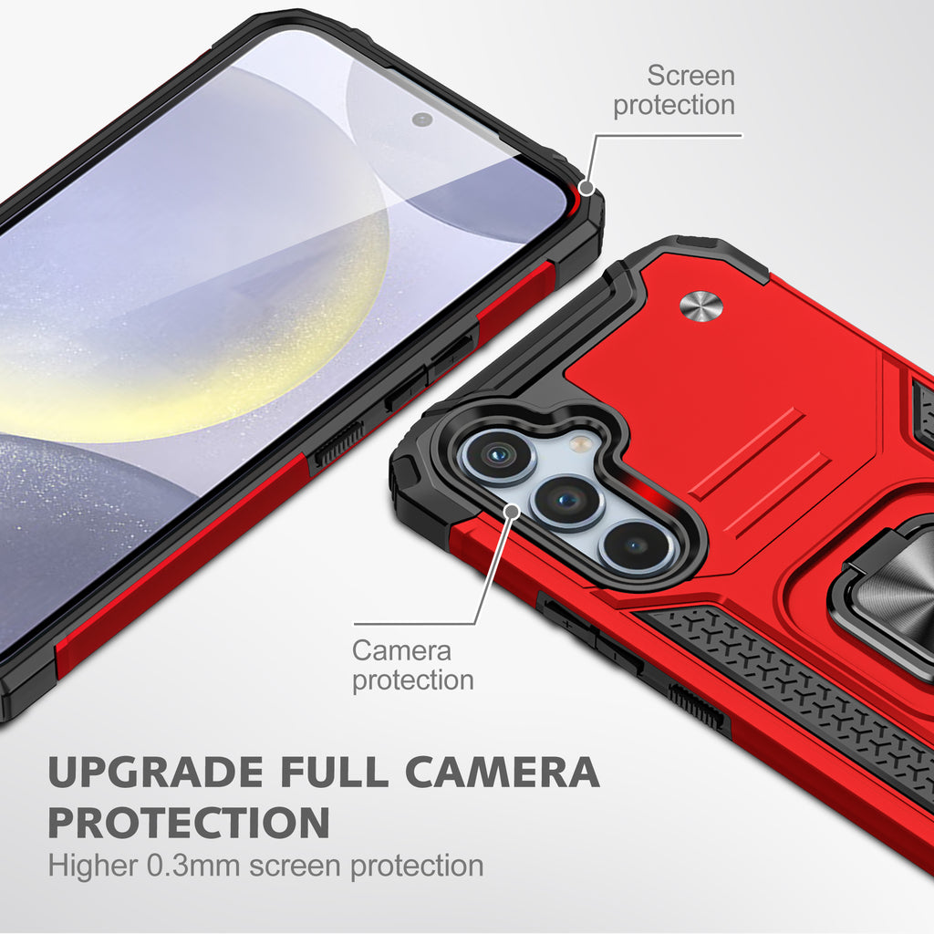 Samsung Galaxy S26 Plus Rugged Tough Case Shockproof Hybrid Cover RED