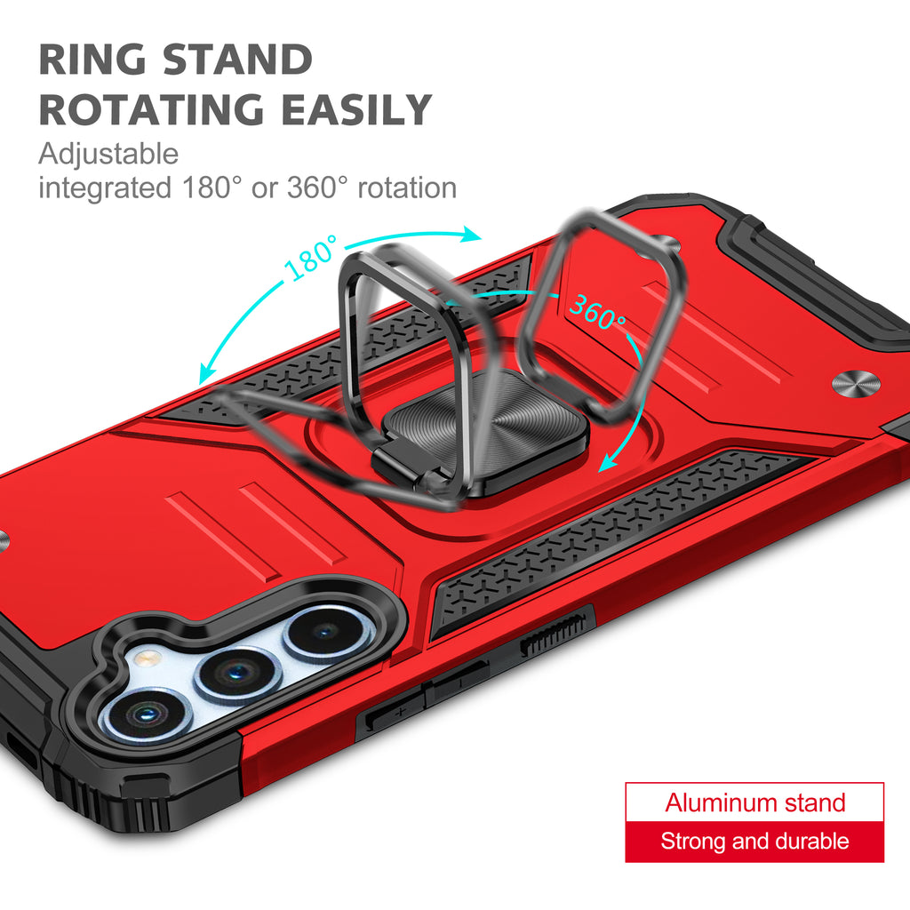 Samsung Galaxy S26 Plus Rugged Tough Case Shockproof Hybrid Cover RED