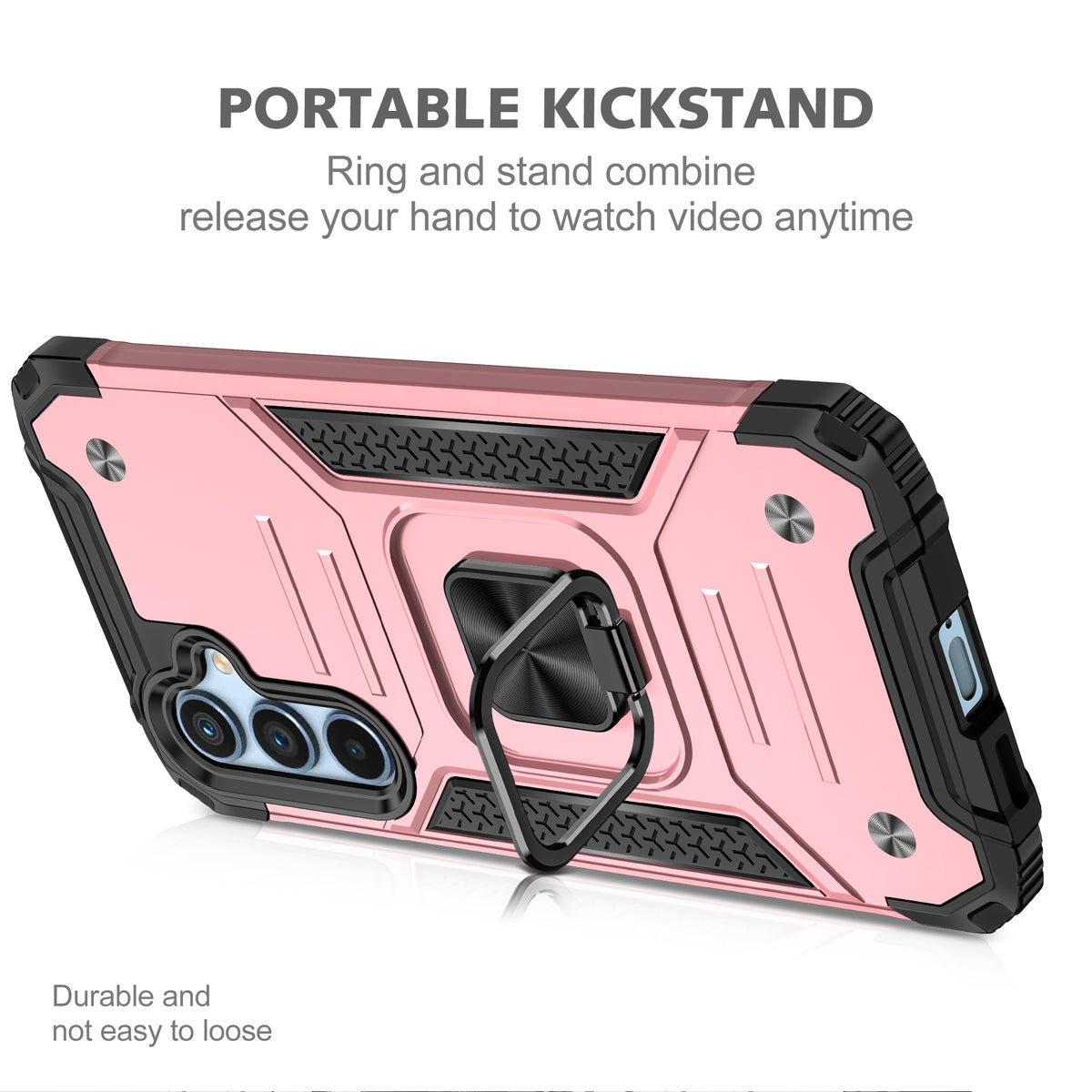 Samsung Galaxy S25 Plus Rugged Tough Case Shockproof Hybrid Cover PINK