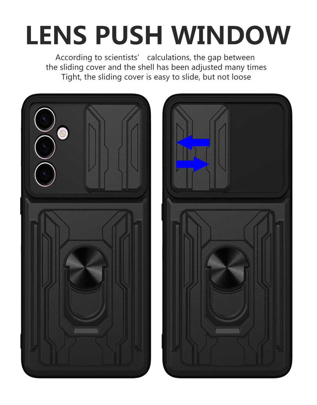 Samsung Galaxy S24 FE Rugged Shockproof Case Kickstand Card Cover BLUE