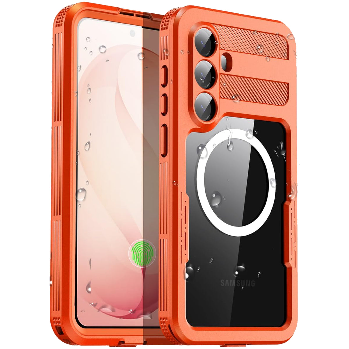 Samsung Galaxy S26 Plus Redpepper Waterproof Case [Orange] Magsafe