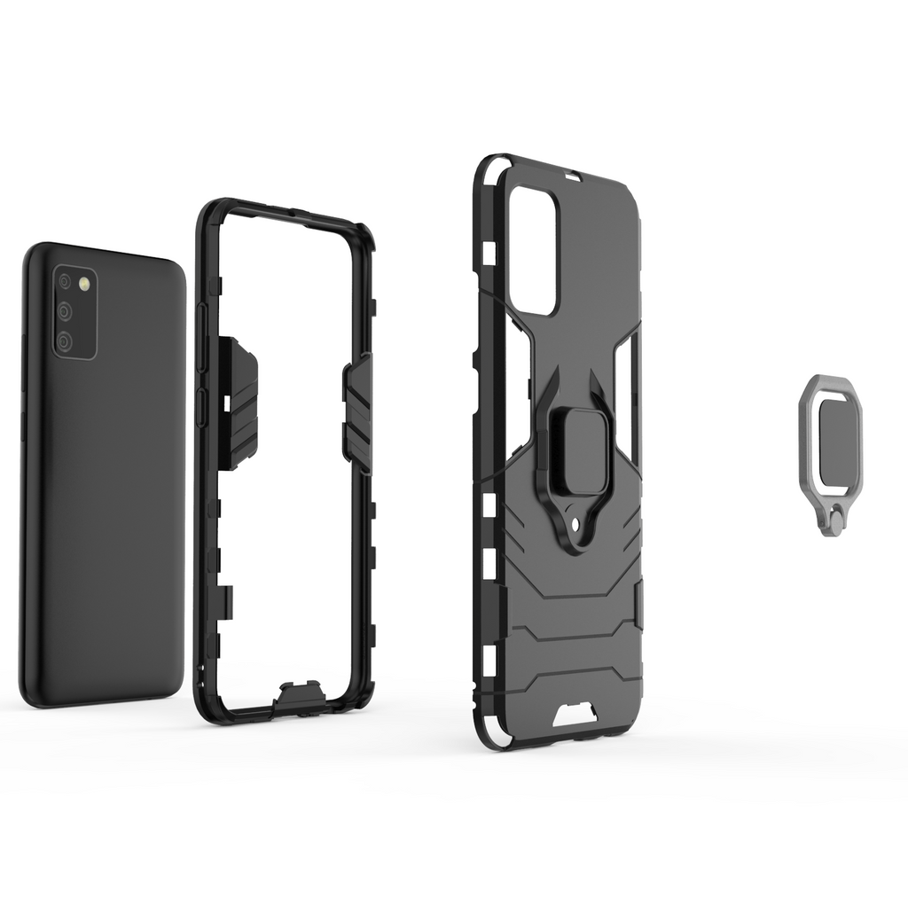 Samsung Galaxy A02S Rugged Tough Case Shockproof Hybrid Cover RED