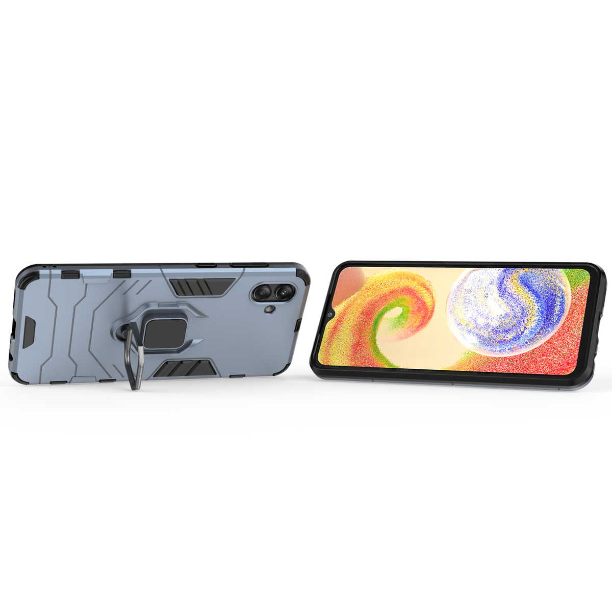 Samsung Galaxy A04 Rugged Tough Case Shockproof Hybrid Cover BLUE