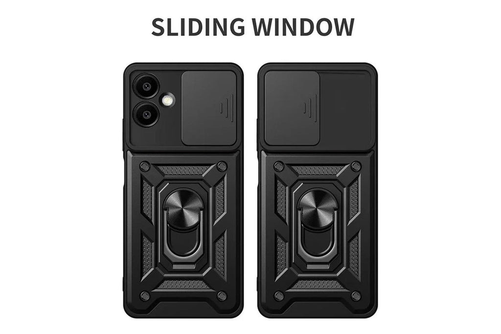 Samsung Galaxy A07 Tough Case Shockproof Kickstand Cover BLACK