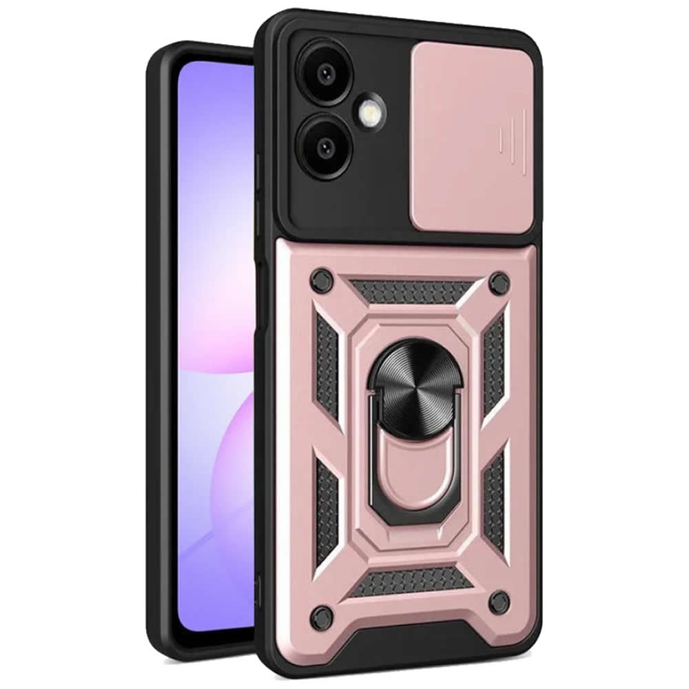 Samsung Galaxy A07 Tough Case Shockproof Kickstand Cover PINK