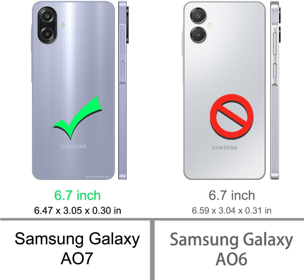 2x Samsung Galaxy A07 Glass Screen Protector
