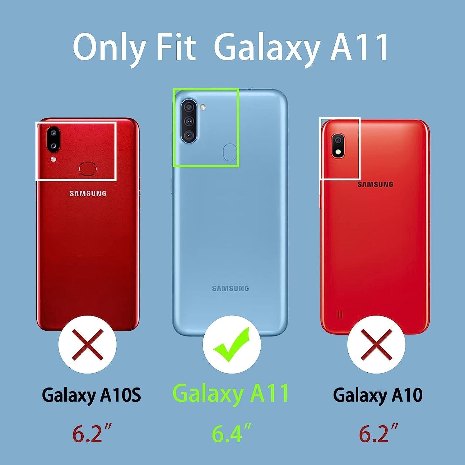 2PCS Screen Protector for Samsung Galaxy A11