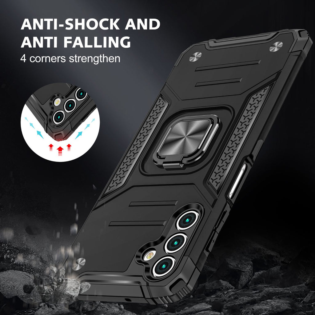 Samsung Galaxy A16 Rugged Tough Case Shockproof Hybrid Cover BLACK