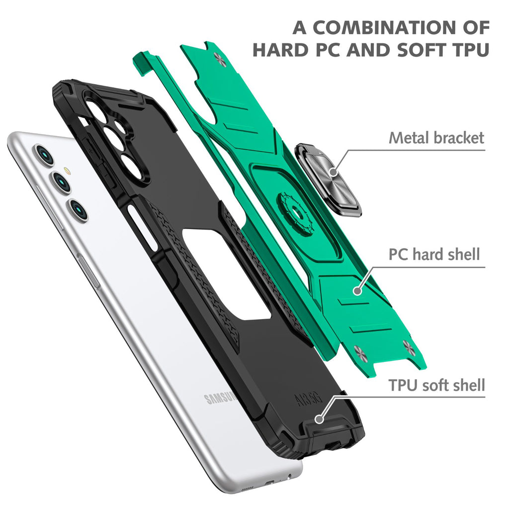 Samsung Galaxy A16 Rugged Tough Case Shockproof Hybrid Cover D GREEN
