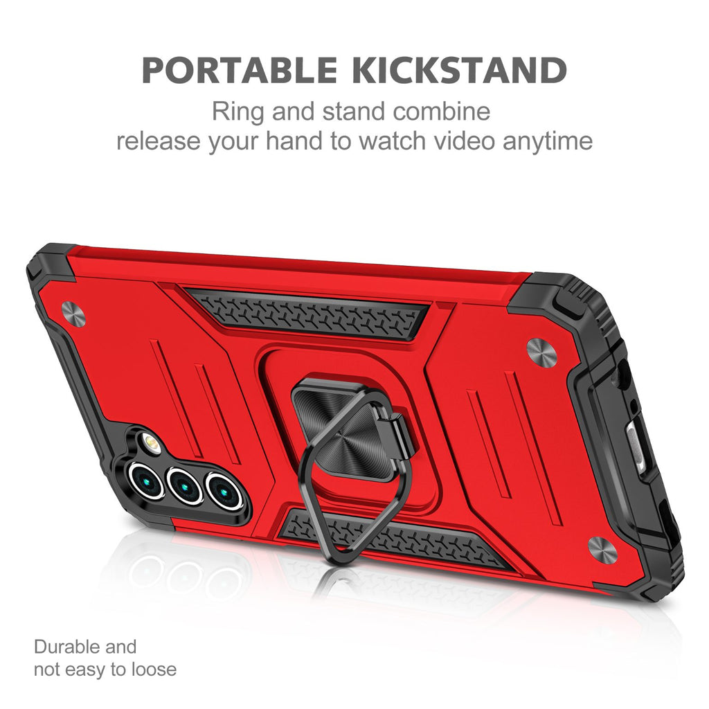 Samsung Galaxy A16 Rugged Tough Case Shockproof Hybrid Cover RED