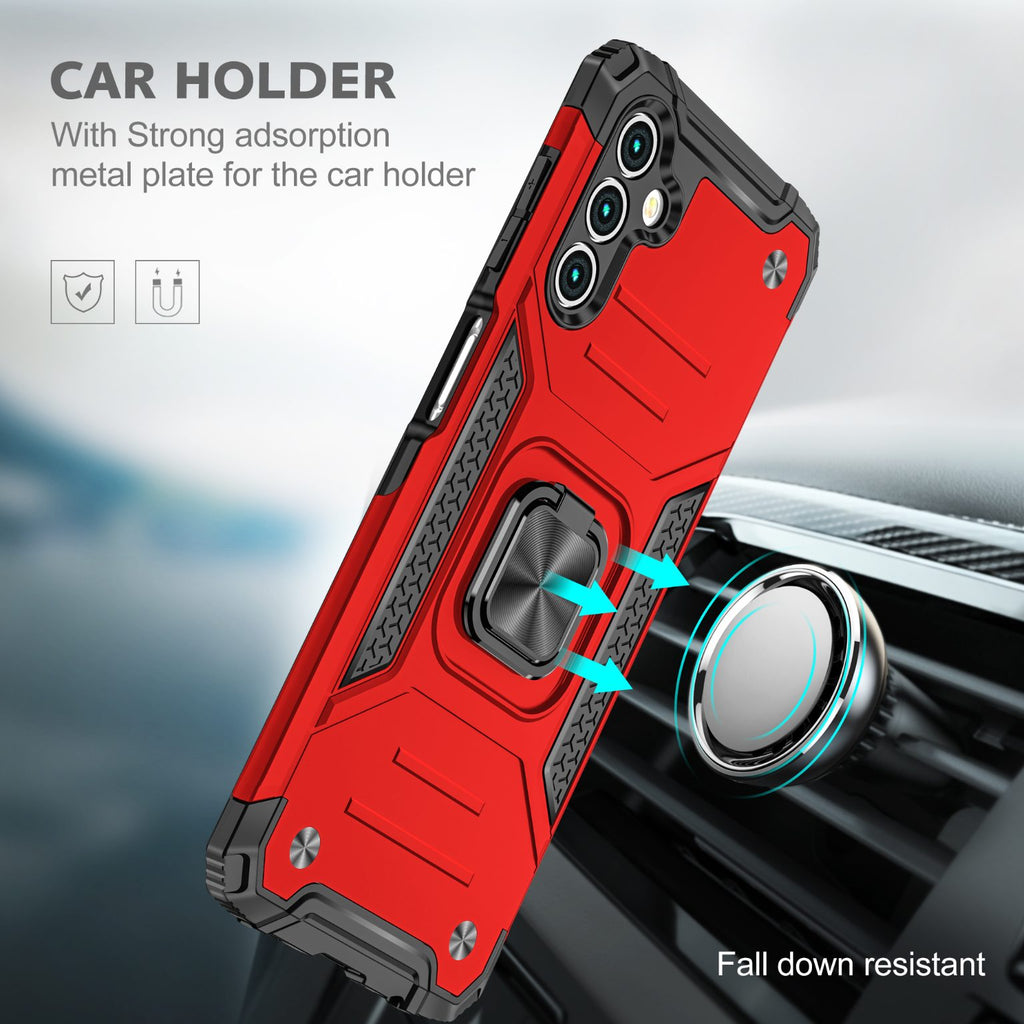 Samsung Galaxy A16 Rugged Tough Case Shockproof Hybrid Cover RED