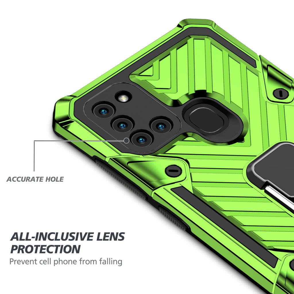 Samsung Galaxy A21S Rugged Tough Case Shockproof Hybrid Cover LIGHT GREEN