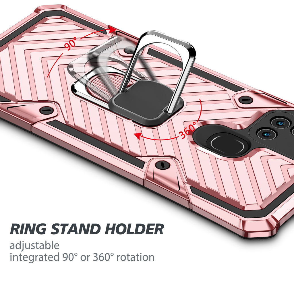 Samsung Galaxy A21S Rugged Tough Case Shockproof Hybrid Cover PINK
