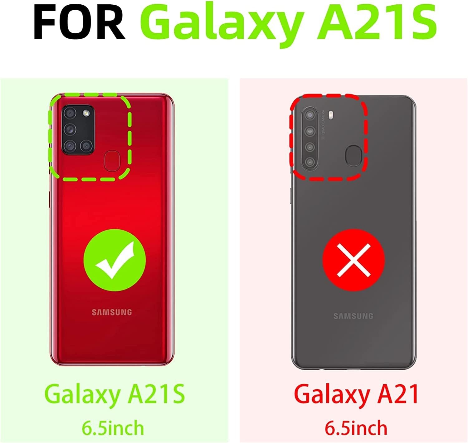 2x Samsung A21s Glass Screen Protector