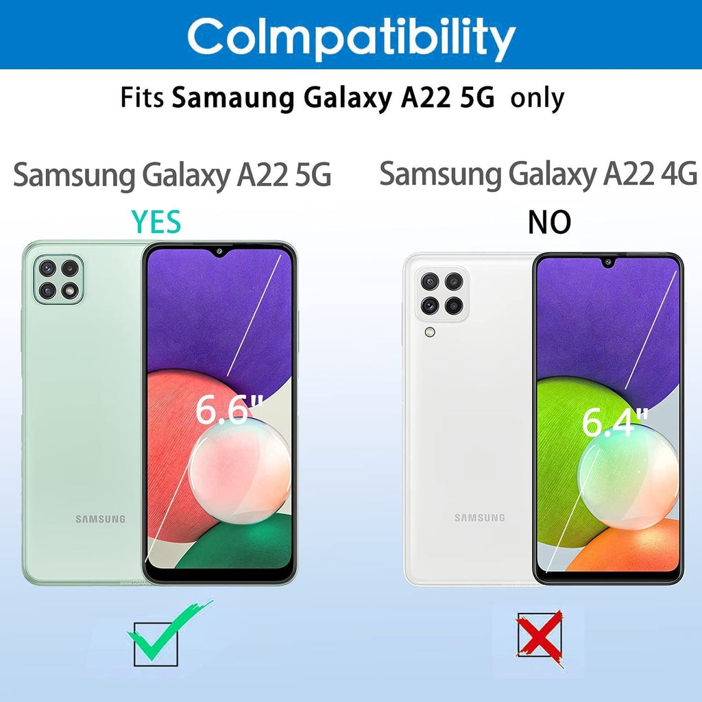 2x Glass Screen Protector for Samsung Galaxy A22 5G