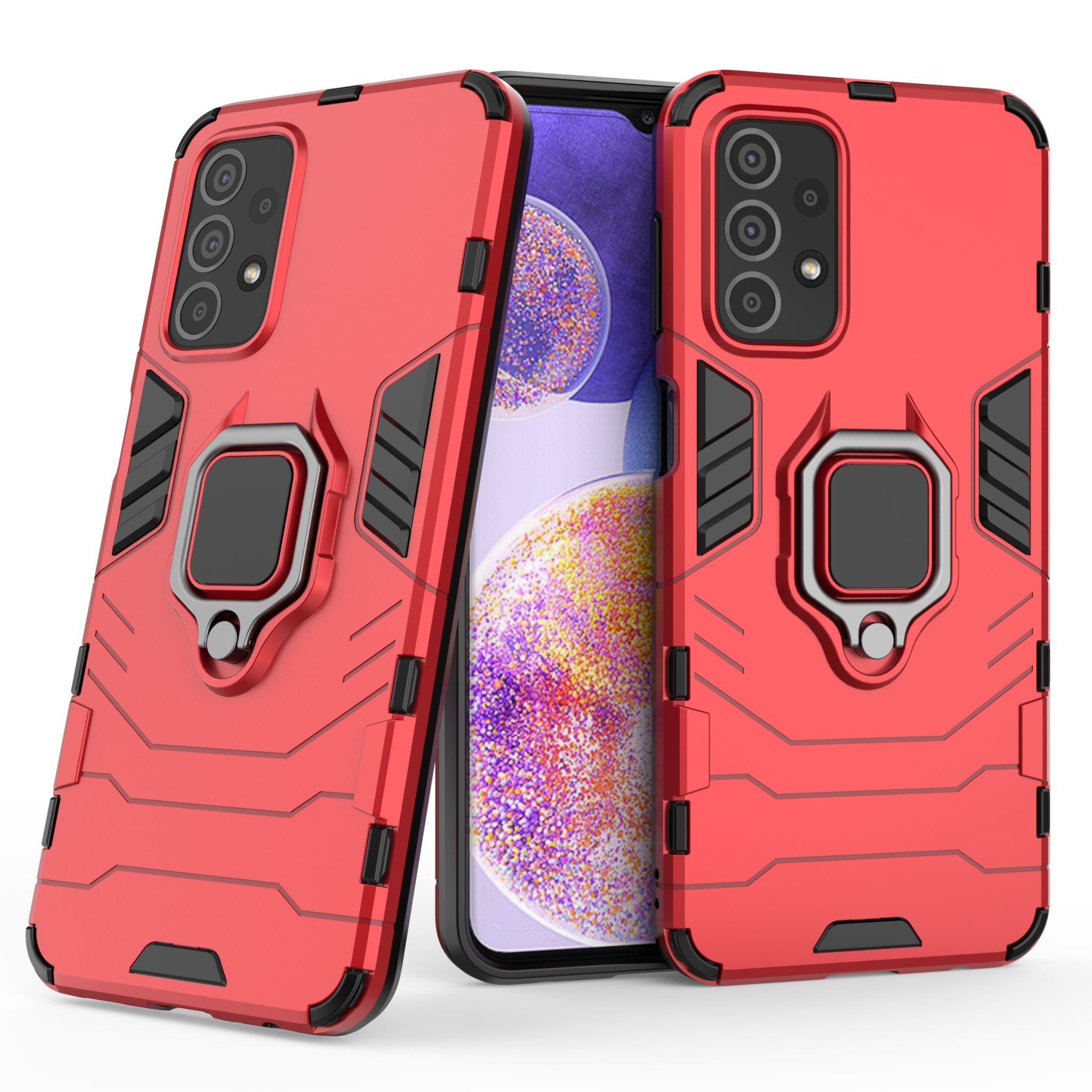 Samsung Galaxy A23 Rugged Tough Case Shockproof Hybrid Cover RED