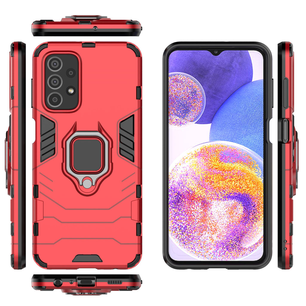 Samsung Galaxy A23 Rugged Tough Case Shockproof Hybrid Cover RED