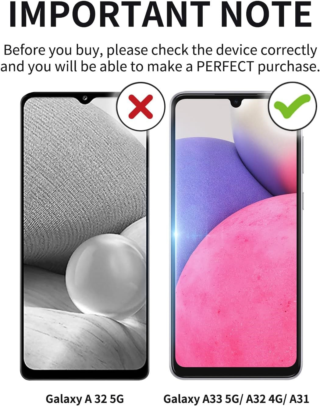 2x Glass Screen Protector for Samsung Galaxy A31