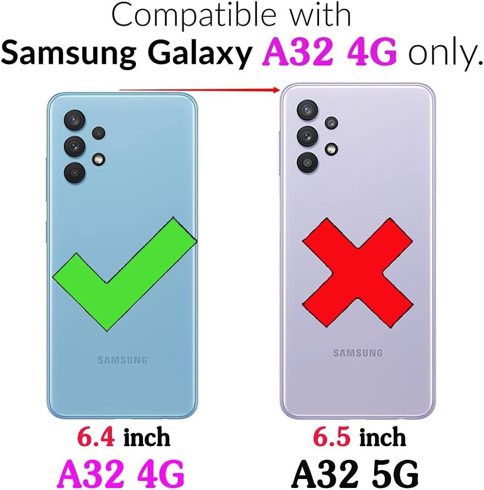 Samsung Galaxy A32 4G Rugged Tough Case Shockproof Hybrid Cover BLUE