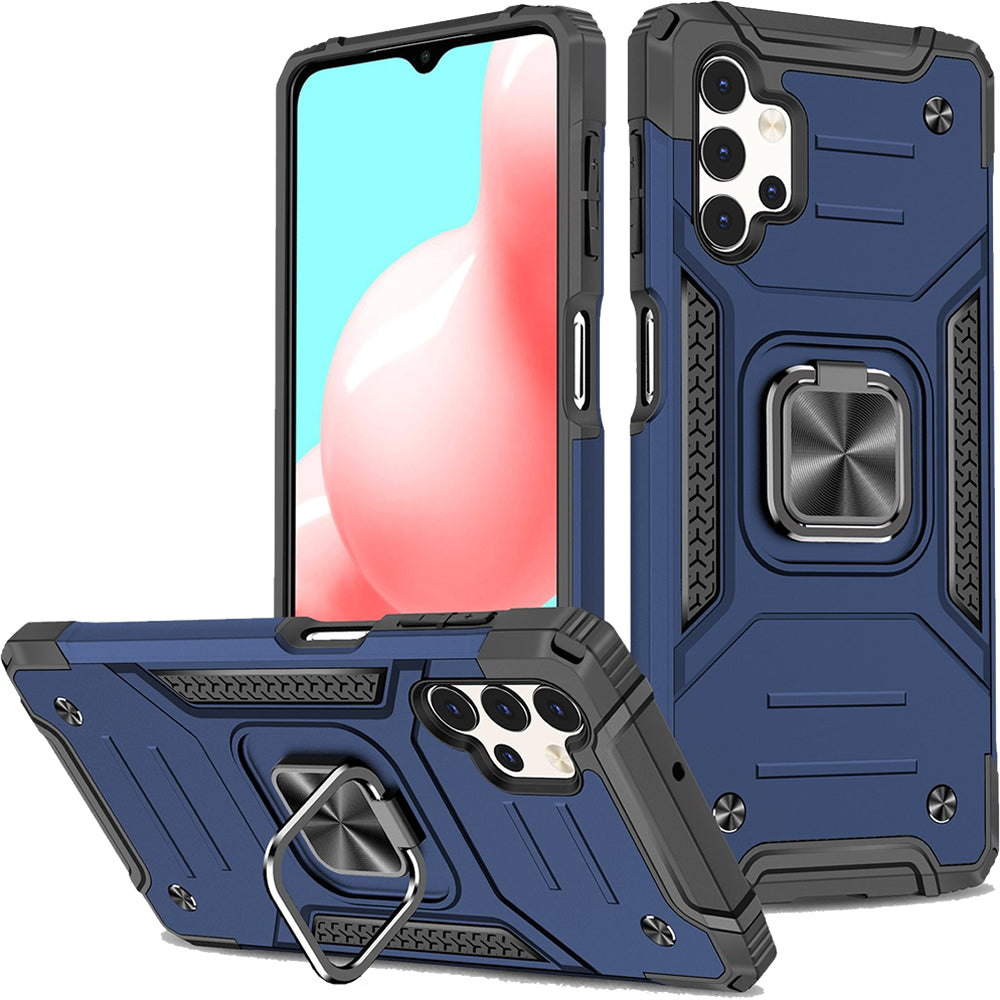Samsung Galaxy A32 4G Rugged Tough Case Shockproof Hybrid Cover BLUE